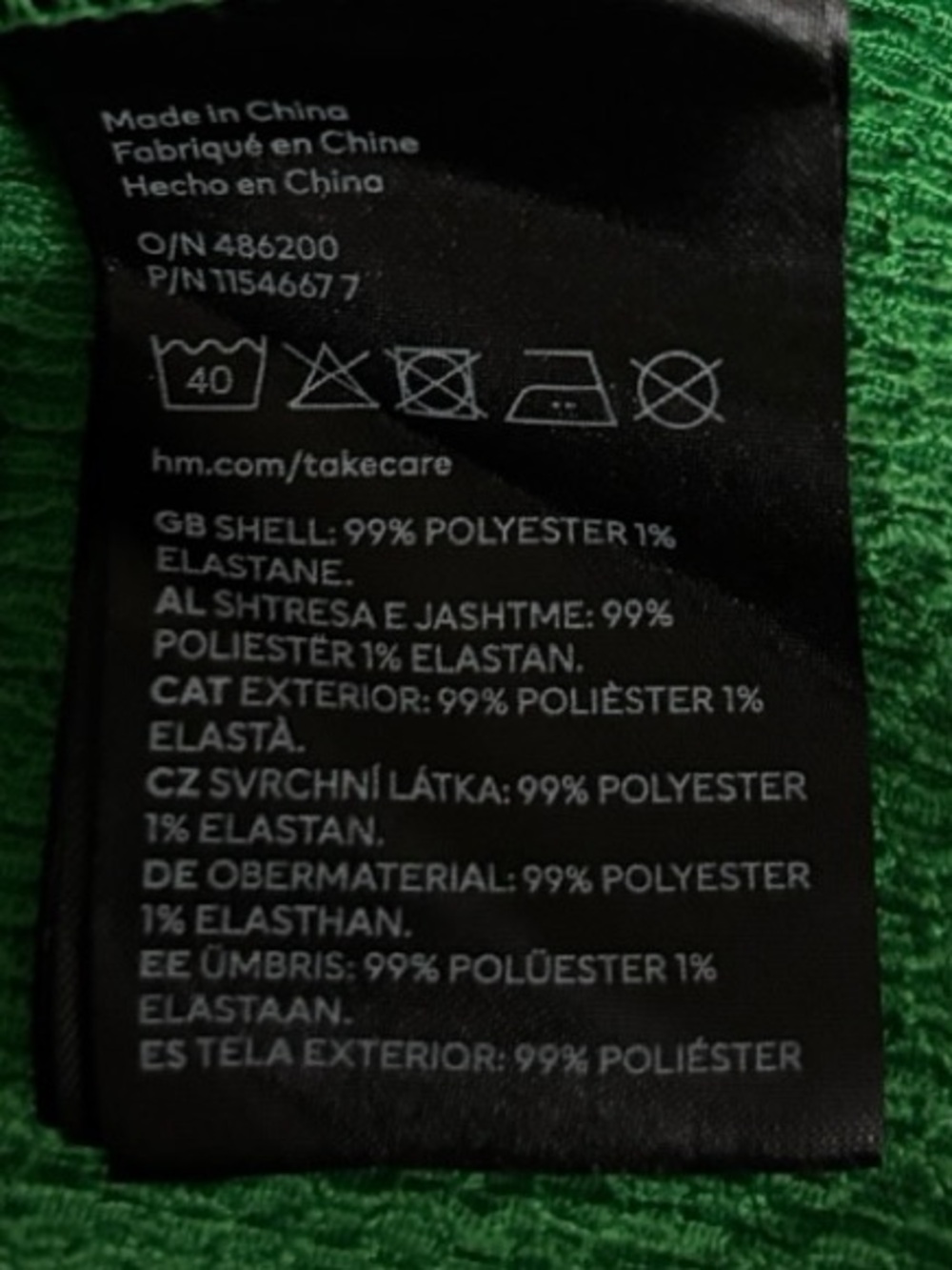 H&M Green Smocked Midi Dress w/Ruffle Neckline, P2P:16-21”, L:45” - Picture 7 of 7